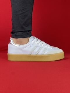 Adidas samba branco caramelo nacional s