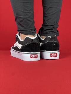 Vans Knu Preto e branco alto Nacional S na internet