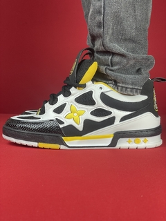 Louis vuitton skate preto/amarelo/branco importado - (cópia) - comprar online