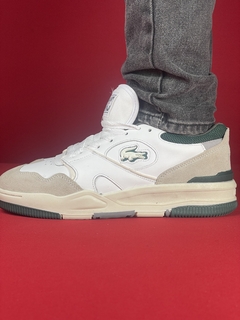 Lacoste 1933 bege branco Nacional premium - comprar online