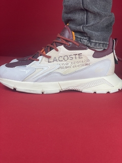 Lacoste Neo vinho/beje Nacional Premium - comprar online