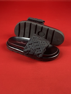 Chinelo slide lv todo preto