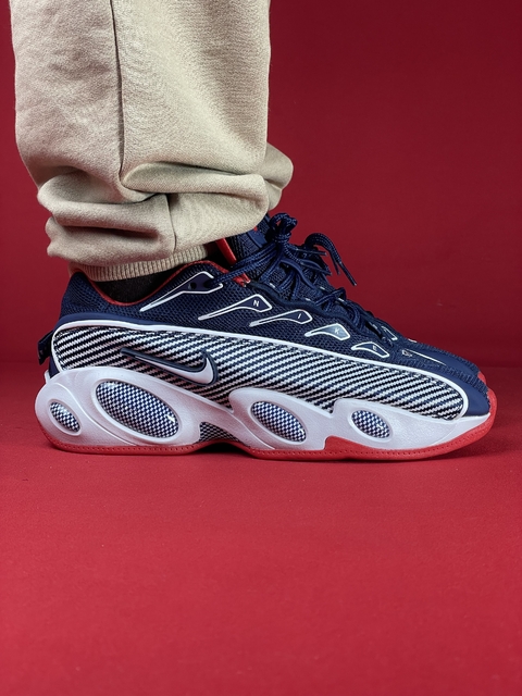 Nike Nocta Glide azul e branco listrado importado - comprar online