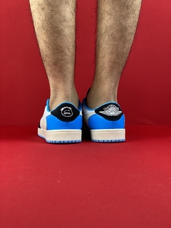 Air Jordan 1 travis scott branco azul Nacional S - comprar online