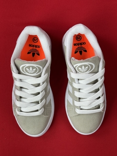 Adidas campus infantil bege branco nacional - comprar online