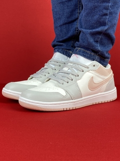 Air Jordan 1 Low branco cinza rosa Nacional S - comprar online