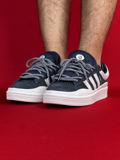 Adidas campus 2.0 azul marinho com branco nacional premium - comprar online