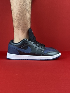 Air Jordan 1 Low preto azul Nacional S