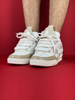 Louis vuitton skate bege branco importado - comprar online