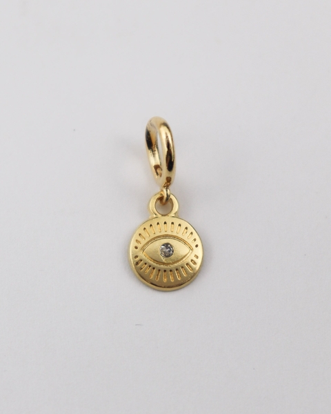 Charm Olho Grego Dourado - comprar online