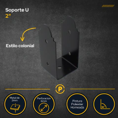 Soporte "U" 2" en internet