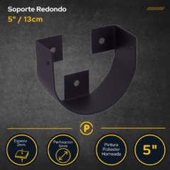 Soporte para Palo Redondo 13cm (5 Pulgadas) en internet