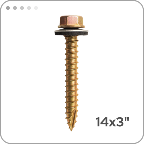 Tornillo 14x3 (Madera) x 100u - comprar online
