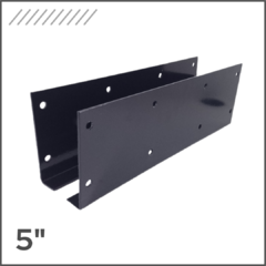 Par de Placa Emplantillar Con Pestaña 5"