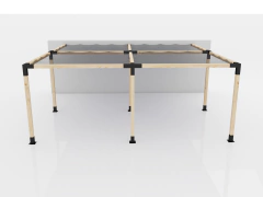 Kit Pergola - 4 Modulos - Sobre Pared en internet