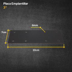 Placa de Emplantillar / Union Tirante 3" - comprar online