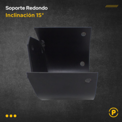 Soporte con Caida Palo Redondo 10cm (4 Pulgadas) 15° - Pecole