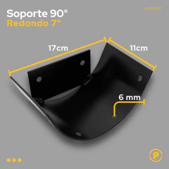 SOPORTE PARA PALO REDONDO 17CM (7 PULGADAS) en internet