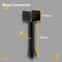 Base / Soporte 4x4 para cementar en internet