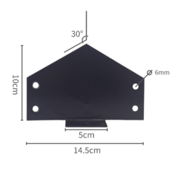 Soporte Cumbrera 30° Tirante 2x4 - comprar online