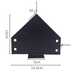 Soporte Cumbrera 45° Tirante 2x4 - comprar online