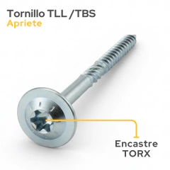 Tornillo TBS 6x100mm x 100u - Pecole