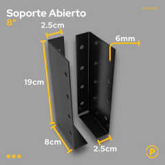 Soporte abierto para 2x8 3x8 (Alas Internas - Ancho Regulable) en internet