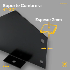 Soporte Cumbrera 30° Tirante 2x4 - Pecole