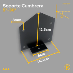Soporte Cumbrera 30° Tirante 2x5 3x5 en internet