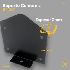 Soporte Cumbrera 30° Tirante 2x5 3x5 - Pecole