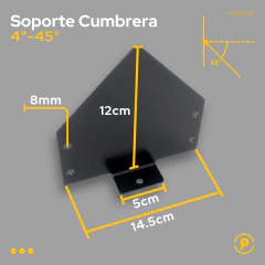 Soporte Cumbrera 45° Tirante 2x4 en internet