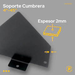 Soporte Cumbrera 45° Tirante 2x4 - Pecole