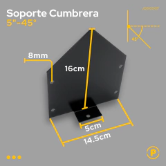 Soporte Cumbrera 45° Tirante 2x5 3x5 en internet