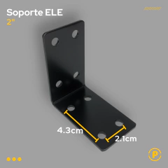 Soporte L 2 " x 7.5cm - Pecole