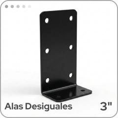 Soporte L 3" Alas Diferentes