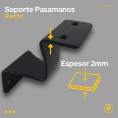 Soporte Pasamanos Escalera Baranda - Pecole