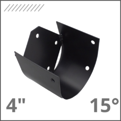 Soporte con Caida Palo Redondo 10cm (4 Pulgadas) 15°
