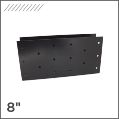 Par de Placa Emplantillar Con Pestaña 8"