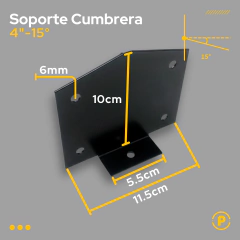 Soporte Cumbrera 15° Tirante 4" en internet