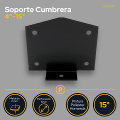 Soporte Cumbrera 15° Tirante 4" - tienda online