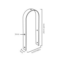 Suncho / Fleje Poste Redondo - comprar online