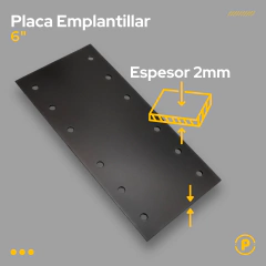 Placa de Emplantillar / Union Tirante 6" - Pecole