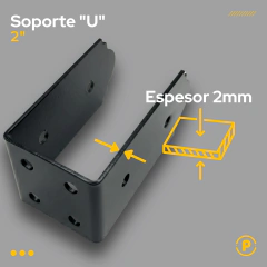 Soporte "U" 2" en internet