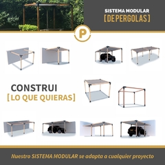 Kit Pergola 2 Modulo Pared 4x4"