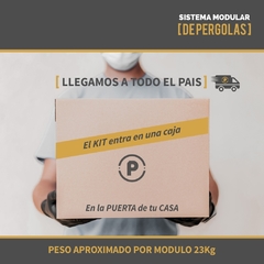 Imagen de Kit Pergola - 1 Modulo - Sobre Pared