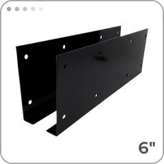 Par de Placa Emplantillar Con Pestaña 6" - comprar online