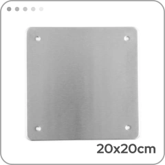 Placa lisa para soldar 20x20cm