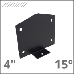 Soporte Cumbrera 15° Tirante 4"