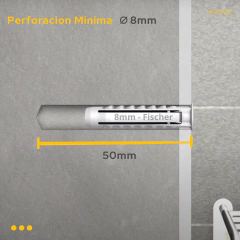 Tarugo Fischer 8mm + Tornillos TMF en internet