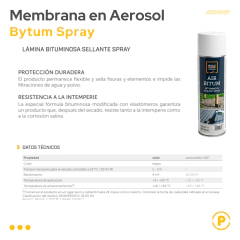 Membrana en Aerosol Bytum Spray - tienda online